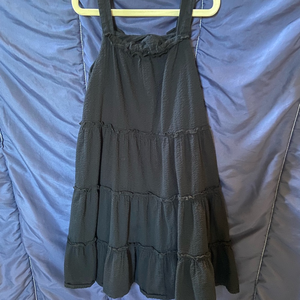 Black Tiered Sleeveless Dress
